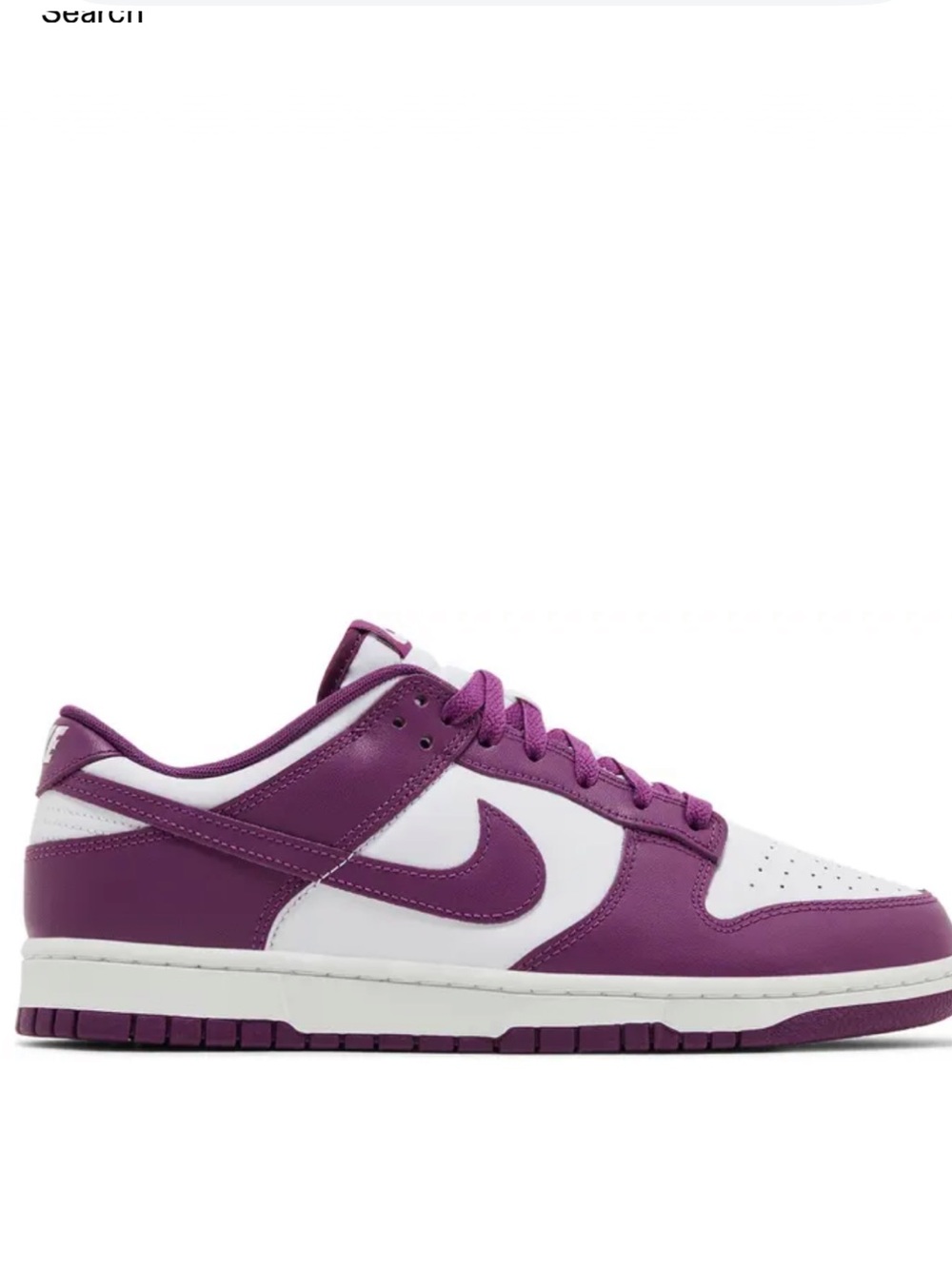 Nike Dunk Low Purple & White Low-Top Sneakers